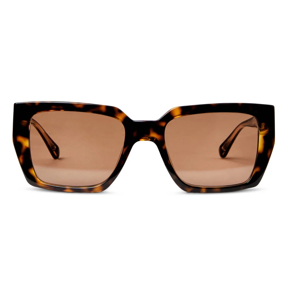 Ricci Square Acetate sunglasses in Tortoiseshell by Bruno Magli Italy